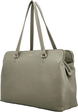 LouLou Essentiels Olivia - Dames - Shoppers - Groen - ONE Size - Leer - Tassen