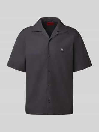 HUGO BOSS Oversized Freizeithemd aus reiner Baumwolle Modell ESPINO in Black, Gr&ouml;&szlig;e S