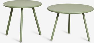 Sklum Sklum - Set Di 2 Tavolini Da Giardino In Ferro Aradina