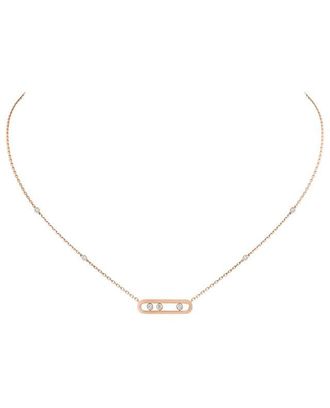 Messika Halskette aus Ros&eacute;gold und Diamanten Baby Move