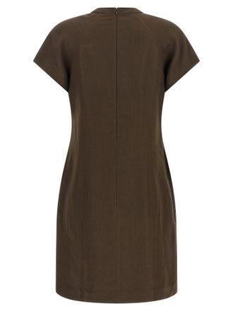 Brunello Cucinelli Womens Brown Viscose Short Dress