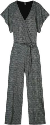 Summum Kimono Jumpsuit met wijde pijpen - Dames - Jumpsuits - Zwart - S - Jumpsuits & Playsuits