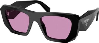 Prada B18S Zonnebril - Dames - Zonnebrillen - Zwart - 53 MM - Accessoires