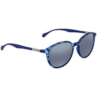 HUGO BOSS Grey Mirror Round Mens Sunglasses BOSS 0822/S YX2 53