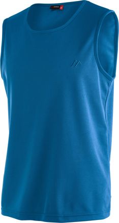 Maier Sports Funktionsshirt MAIER SPORTS Peter, Herren, Gr. 4XL, blau (saphirblau), 100% Polyester, Rundhals, Shirts Funktionsshirt, Herren Tanktop, leichtes &auml;rmel