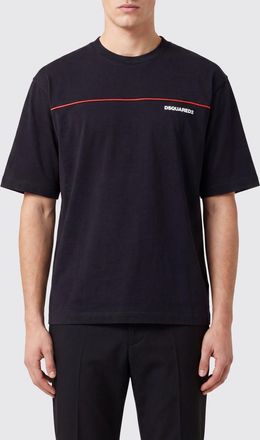 Dsquared2 T-shirt in cotone con logo a contrasto
