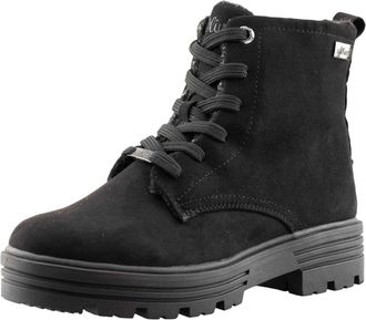Generic Ladies Winter Warm Lined Combat Fashion Casual Zip Ankle Boots, Size UK (Black, UK Footwear Size System, Adult, Women, Numeric, Medium, 4)