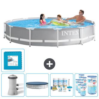 Intex Piscina Prism Frame Redonda - 366x76 Cm - 8-piezas Scb16