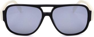 adidas Mens Black Aviator Sunglasses OR0006-01C-1