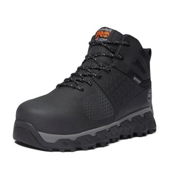 Timberland Mens Ridgework Composite Safety Toe Waterproof Industrial Hiker Work Boot, Black, 7 UK