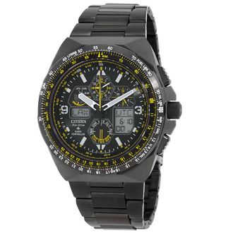 Citizen Promaster Skyhawk A-T Chronograph GMT Black Dial Mens Watch JY8127-59E