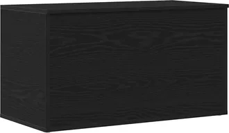 vidaXL Scatola Di Stoccaggio Rovere Nero 84 X 42 X 46 Cm - Vidaxl