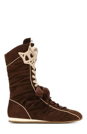 Naked Wolfe Extreme Brown Scrunch Suede at Nordstrom, Size 37