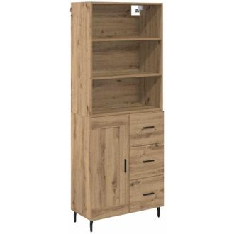 vidaXL Highboard with Drawer Artisan Oak 69.5 x 34 x 180 cm vidaXL