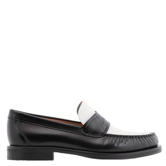Ferragamo Fort Signature Leather Loafers, Size 10 EE