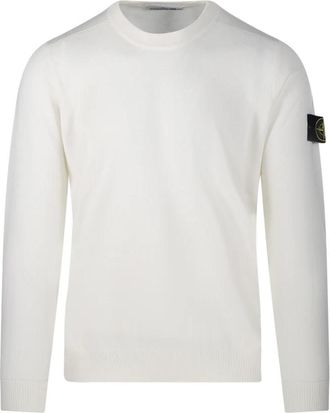 Stone Island V0093 Trui met ronde hals - Heren - Ronde hals truien - Beige - M - Truien & Vesten
