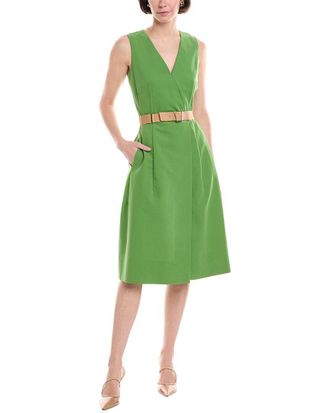 Akris Belted A-Line Dress