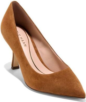 Cole Haan Vivica Pointed Toe Pump in Tobacco Suede at Nordstrom, Size 6