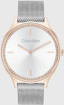 Calvin Klein Reloj de pulsera con bisel de cristal