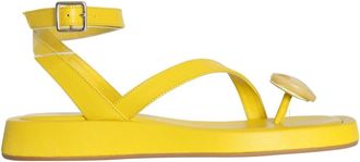 Gia Borghini Dames, Schoenen, Geel, Maat: 37 EU Leer