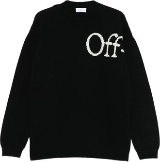 Off-white Maglione con logo - Nero