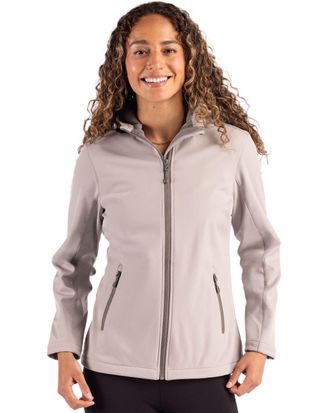 Clique Tempo Recycled Stretch Softshell Womens Hooded Jacket