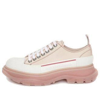Alexander McQueen (WMNS) Alexander McQueen Tread Slick Sneakers Beige White Pink 702042WHZ6D6898
