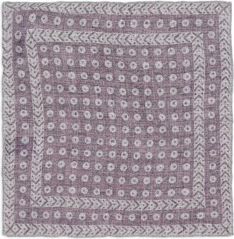 Brunello Cucinelli Fazzoletto a pois - Viola