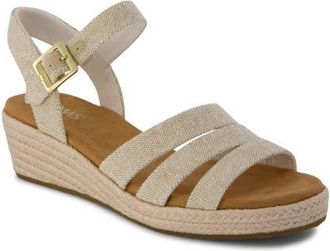 Toms Julia Wedge Sandal in Gold at Nordstrom, Size 6.5