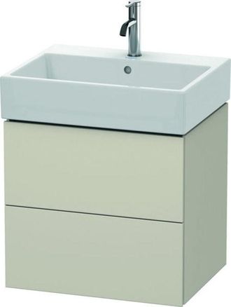 Duravit Duravit - Mueble Bajo Encimera L-cube, De Pared, 2 Cajones, 58,4 X