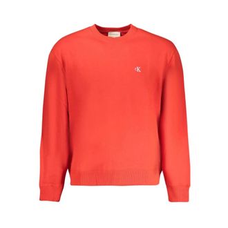 Calvin Klein Heren, Sweatshirts & Hoodies, Rood, Maat: 2XL Katoen