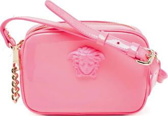 Versace Borsa a spalla Medusa Head in pelle verniciata - Rosa