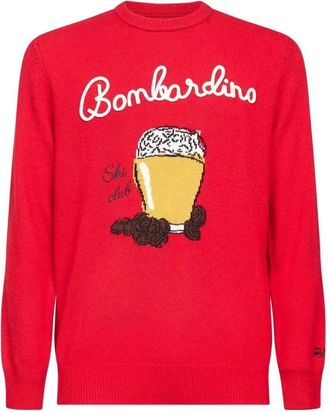 MC2 Saint Barth Heron Sweater - Heren - Ronde hals truien - Rood - M - Katoen - Truien & Vesten