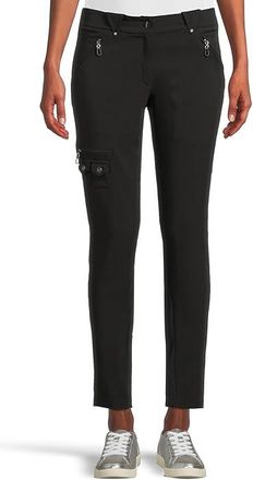 Jamie Sadock Elegante 38.5 Ankle Pants Womens Casual Pants Jet : 10, Nylon/Rayon/Spandex