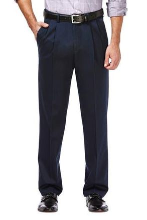 Haggar Haggar Premium No Iron Khaki Classic Fit Pant in Dark Navy at Nordstrom Rack, Size 34 X 29