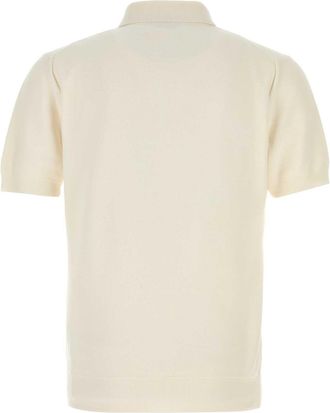 Tom Ford White Exterior: Silk Cotton Polo T-shirts And Polos