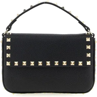 Valentino Garavani Black Rockstud Mini Crossbody Bag