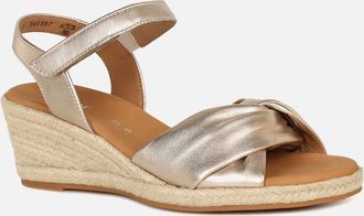Gabor Womens Moon Womens Wedge Heel Sandals - Gold - Size: 4.5