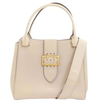 Burberry Pre-owned Handbags, female, Beige, Size: ONE SIZE Pre-owned Tote Bag