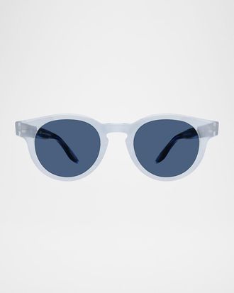 Barton Perreira Men & apos;s Oxford Acetate Round Sunglasses