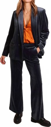 Traffic People Ava Rose Jacket In Blue