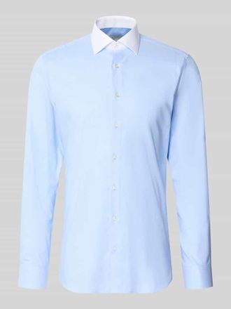 Eterna Slim Fit Business-Hemd mit Kentkragen in Bleu, Gr&ouml;&szlig;e 38