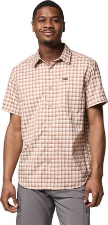 Columbia Mens Silver Ridge Utility Lite Novelty Short Sleeve, Ancient Fossil Pulaski Plaid, XL
