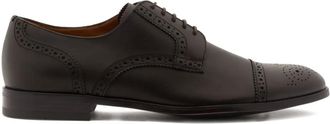 Bally brogueing leather derby shoes - Brown
