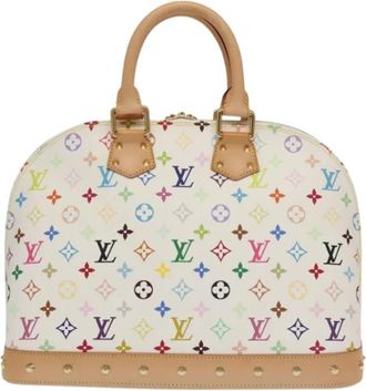 Louis Vuitton Pre-owned Canvas Handtas - Dames - Vintage Handtas - Wit - ONE Size - Vintage