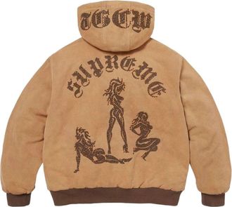 SUPREME x The Great China Wall Hooded Work Jacket Tan SUP-SS26-185-TAN