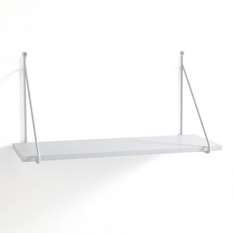 Oresteluchetta Estante De Pared Suspendido En Madera Y Acero Dise&ntilde;o Level - Blanco