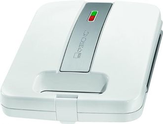 Clatronic St 3629 Sandwichera, Sandwichera El&eacute;ctrica, Sandwichera 4 Rebanadas, Placas Triangulares Para Sandwich (recubrimiento Antiadherente), Control Autom&aacute;ti