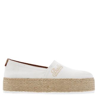 Bally Felly Logo Cotton Espadrilles, Brand Size 37 ( US Size 6.5 )