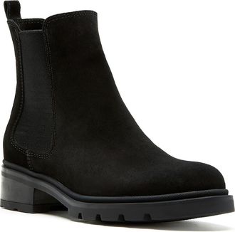 La Canadienne Salma City Dry Waterproof Chelsea Boot in Black Suede at Nordstrom, Size 9.5